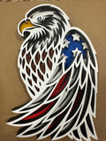 Patriotic Eagle Framed